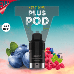 BLUEBERRY RASPBERRY BUBBLEGUM - IGET BAR PLUS 6000 (DISPOSABLE)