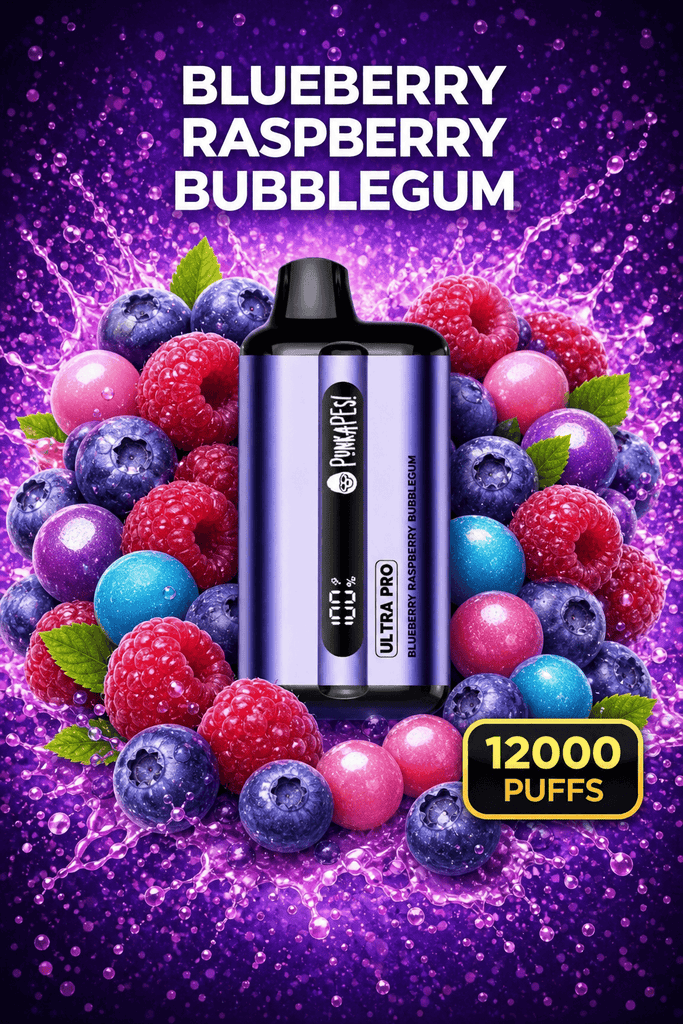 BLUEBERRY RASPBERRY BUBBLEGUM - PUNKAPES ULTRA PRO 12,000