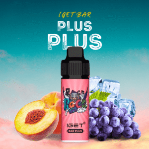 GRAPE PEACH ICE - IGET BAR PLUS 6000 (NEW FLAVOUR!)